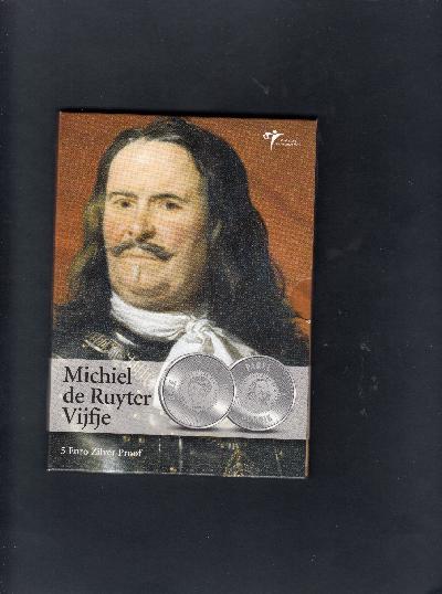 Beschrijving: 5 Euro MICHIEL DE RUYTER KNM BLISTER